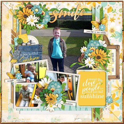 Smile - scrapped for Cindy's iNSD template challenge