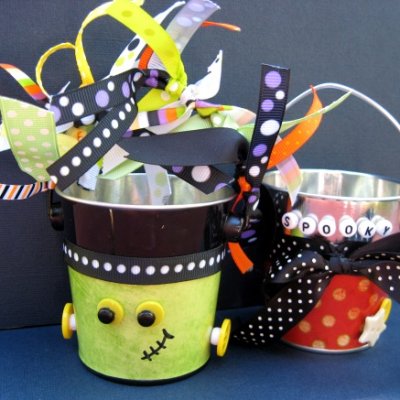 Not-so-spooky Cutesy Halloween Buckets