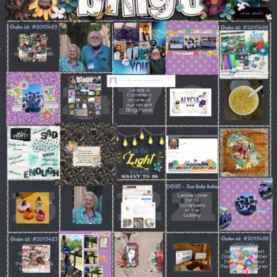 10/2021 DSD BINGO completed card