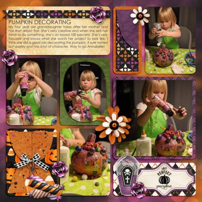 Pumpkin decorating