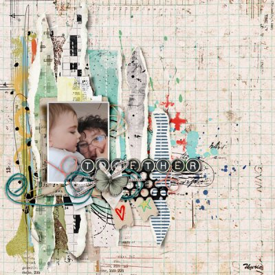 This & That - Challenge 8b - Torn papers