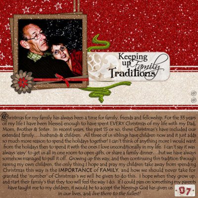 Keeping Up Family Traditions