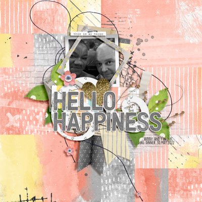 July 2022 - Scrapathon - 14July - Hello Happiness