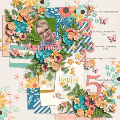 Summer Scrap A Thon August 9 - Selfie and a List