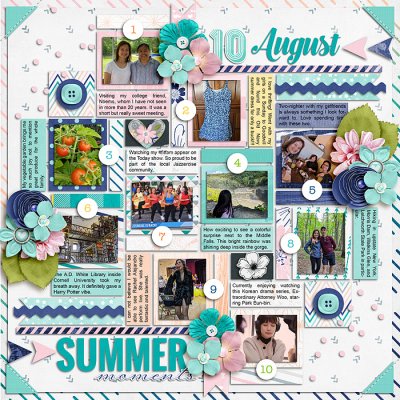August summer moments