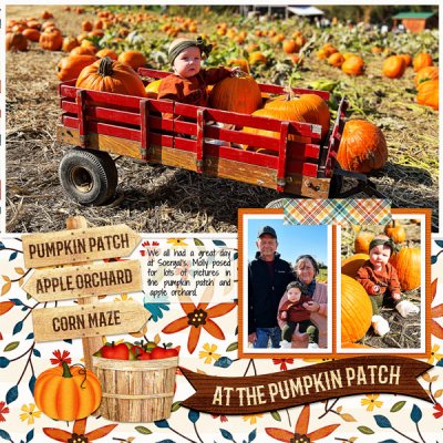 Pumpkins & Apples, left