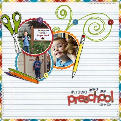 First Day of Preschool