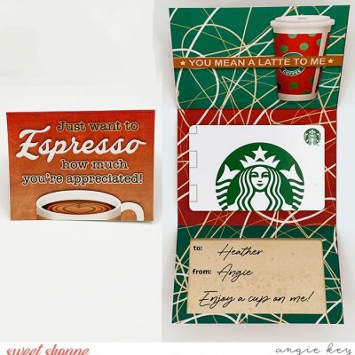 Thanks A Latte Gift Card Holder
