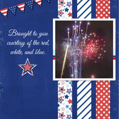 Courtesy of the Red, White and Blue
