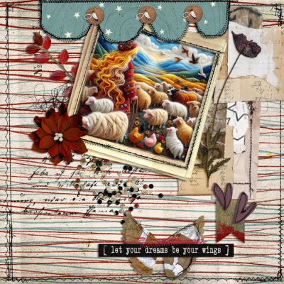 Let y dreams soar (stitching)