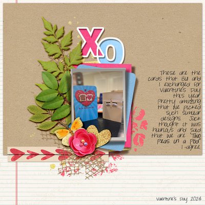 Two Peas - for the PGAD 2/13: Love Cliche Layout