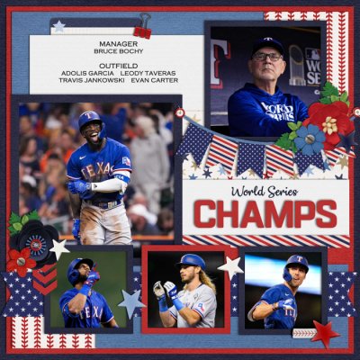 Sports - 2023 Texas Rangers - Outfield