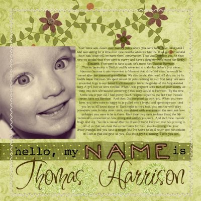 Harrison's Name