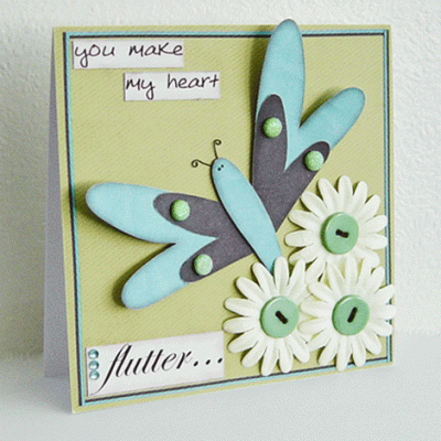 Fluttery butterfly hearts