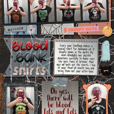 October album - blood bank shirts