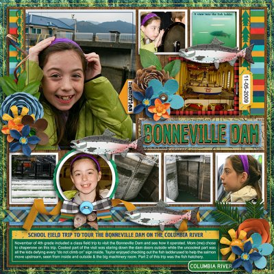 The Bonneville Dam - Columbia River OREGON