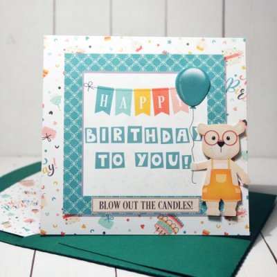Happy Birthday Card with Matching envelope