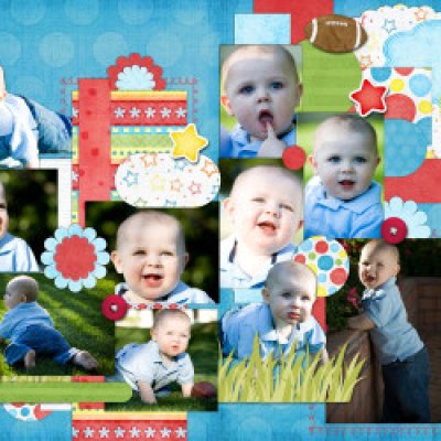 12 month photos 2 pages