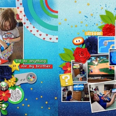 Mario & Luigi Brothership - double page spread