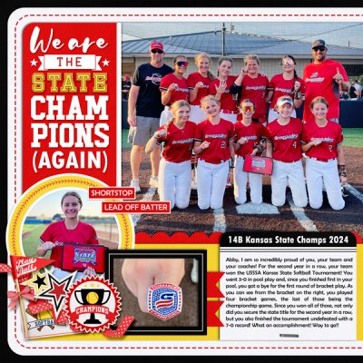 State Softball Champions Left
