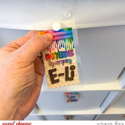 Storage Cube Tag - Sewing Studio