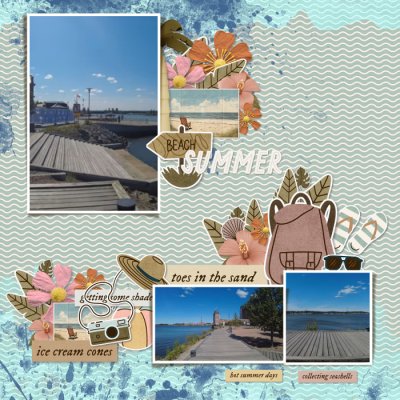 Switzerland: summer beach walks