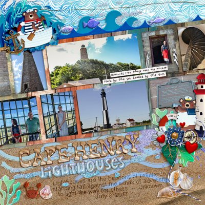 Cape Henry Lighthouses | Shadowbox Aug 7