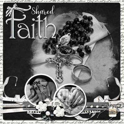 October Pinterest #4 Black and White Layout