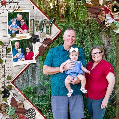 Ivy Pics with Nana and Papa