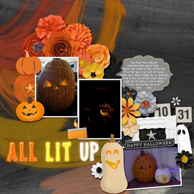 October 2025 - lit-up pumpkins