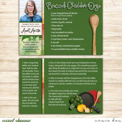 Recipe Cards: Broccoli Cheddar Orzo