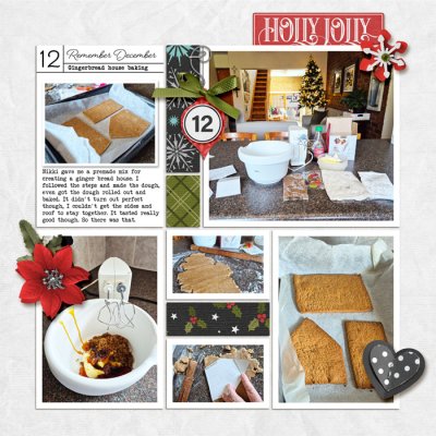 Gingerbread house making