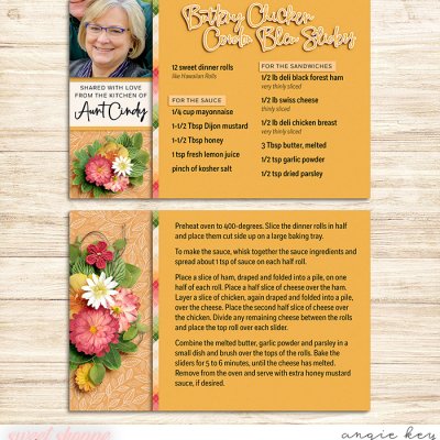 Recipe Cards: Chicken Cordon Bleu Sliders
