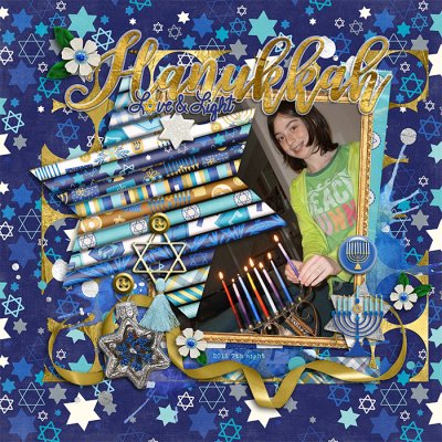 Hanukkah - lighting the candles