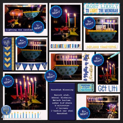 December 2025 - 8 nights of menorah