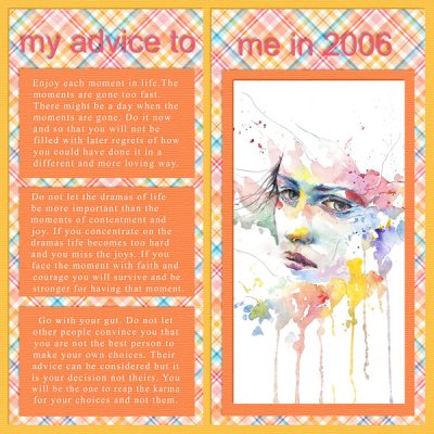 Advice to Me