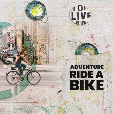 Adventure ride a bike