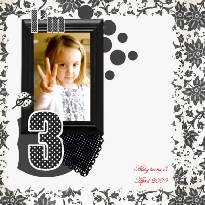 4/6 Cookie:  Abby Turns Three