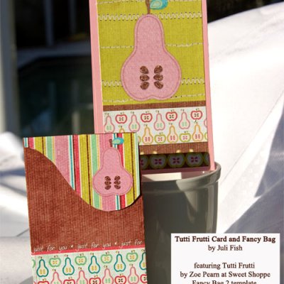 Tutti Frutti card and gift bag