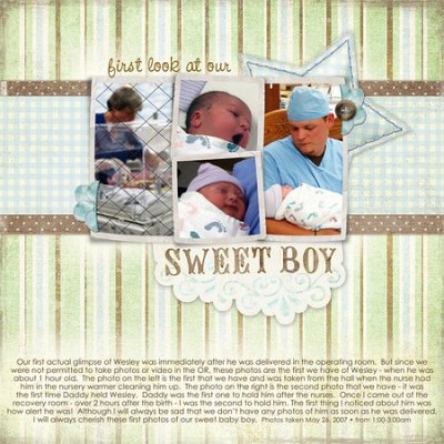 first glimpse at our SWEET BOY