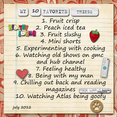 10 Fave things