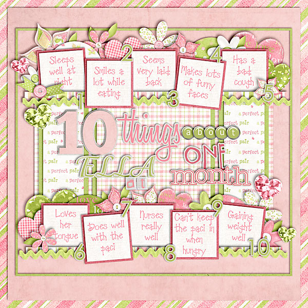 10 Things at One Month