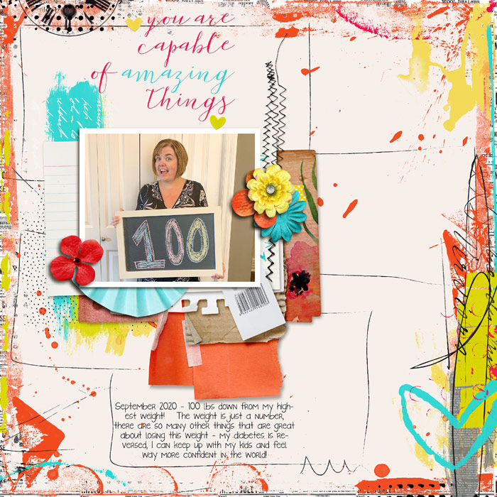 100 Lbs down