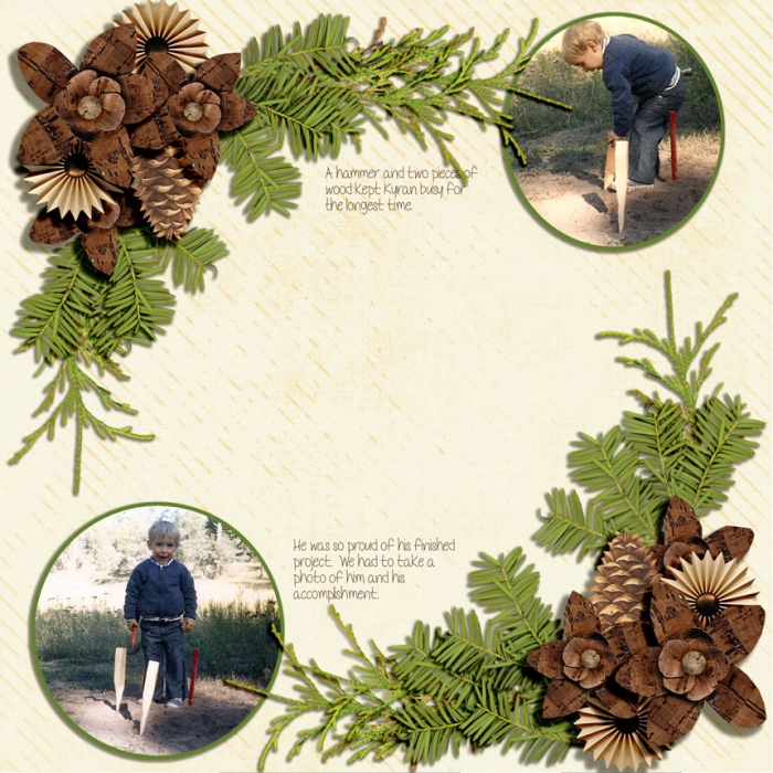 #13 AROUND THE EDGES:  KEEP YOUR PHOTOS AND ELEMENTS AROUND THE EDGE OF THE