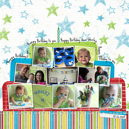 { 1st Birthday }  Collage
