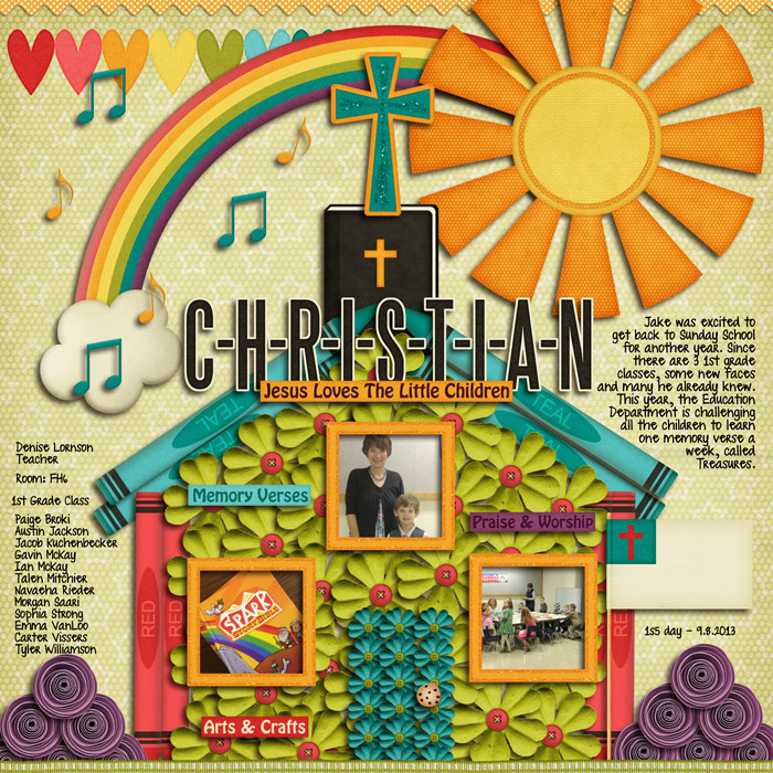 1st grade sunday school