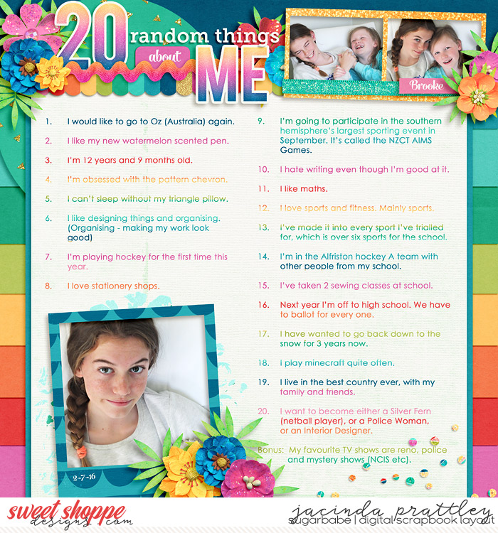 20 things about me