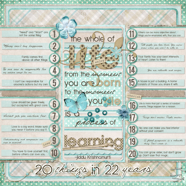 20 things in 22 years