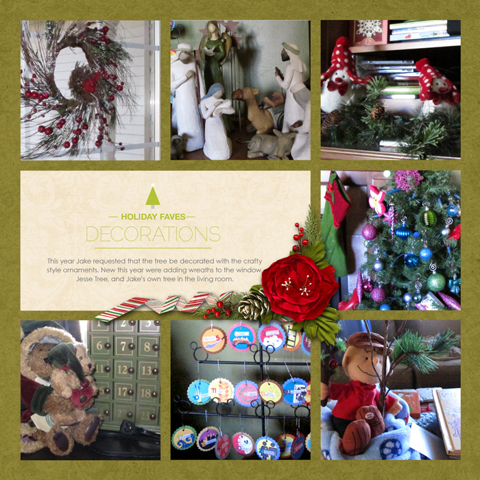2011 Christmas decor, right page