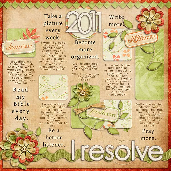 2011 Resolutions
